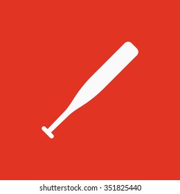 The baseball icon. Game symbol. Flat Vector illustration