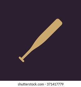 The baseball icon. Game symbol. Flat Vector illustration