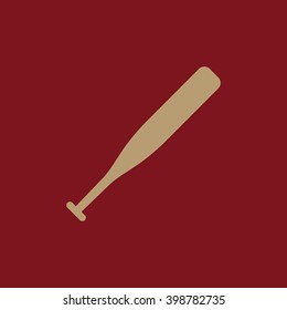 The baseball icon. Game symbol. Flat Vector illustration