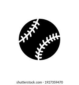 baseball icon of glyph style design vector template