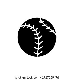 icono de béisbol de la plantilla de vector de diseño de estilo glifo