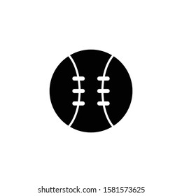 baseball icon glyph vector design