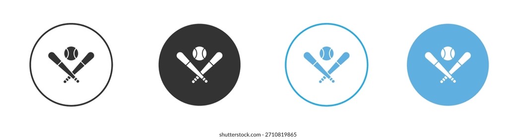 Icono de béisbol. Plantilla de diseño de iconos gráficos