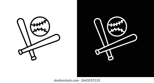 Baseball icon. Graphic Design vector icon. Ui Ux Icons