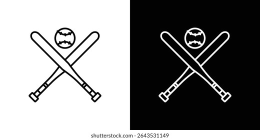 Baseball icon. Graphic Design vector icon. Ui Ux Icons