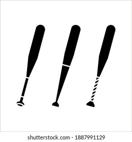 Baseball-Symbol, einzeln auf weißem Hintergrund. Vektorsymbol-Farbe bearbeitet