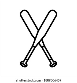 Baseball-Symbol, einzeln auf weißem Hintergrund. Vektorsymbol-Farbe bearbeitet