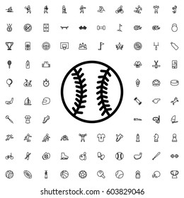 Baseball icon illustration isolated vector sign symbol. sports icons vector set.