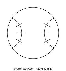 Baseball icon illustration on white background