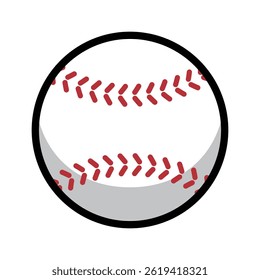 Baseball icon illustration (vector, cutout)