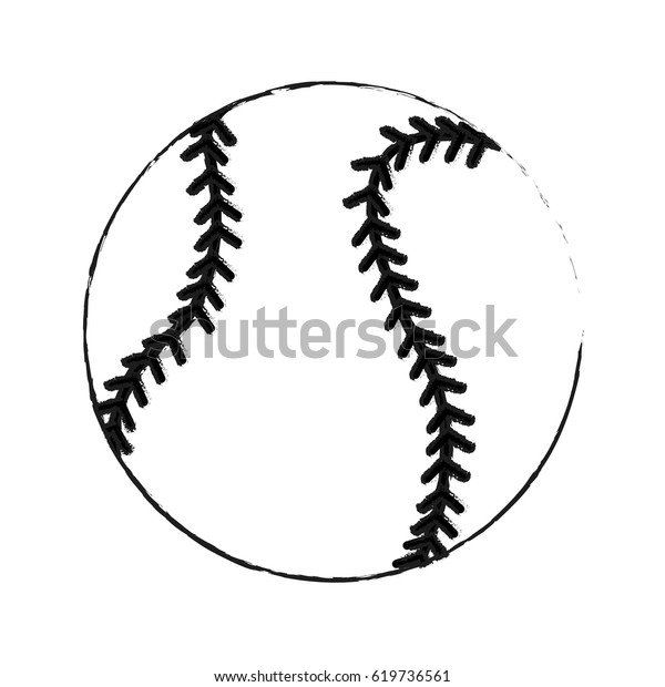 Baseball Icon Image Stock Vector (Royalty Free) 619736561