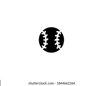 Baseball ball vector icon. Isolated Baseball ball illustration