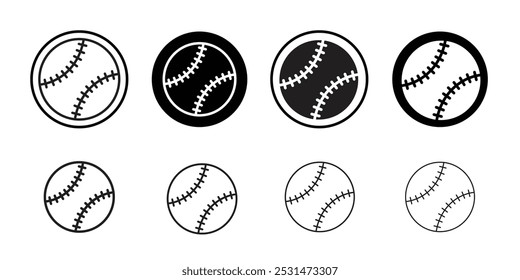 Baseball icon Isolated flat vector in outline