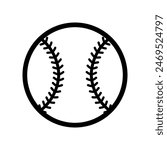 Baseball icon isolated on white background