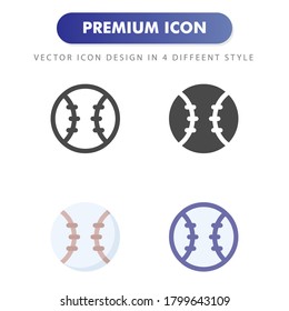 baseball icon isolated on white background. for your web site design, logo, app, UI. Vector graphics illustration and editable stroke. EPS 10.