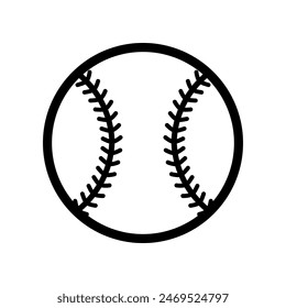 Baseball icon isolated on white background