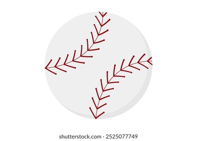 Baseball icon isolated on white background. Vector illustration