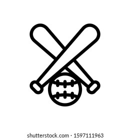 baseball icon isolated sign symbol vector illustration - high quality black style vector icons