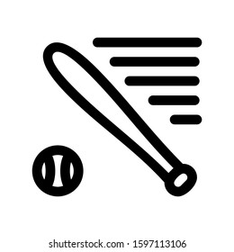 baseball icon isolated sign symbol vector illustration - high quality black style vector icons
