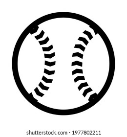 Baseball icon isolated vector illustration. High quality black style vector icon