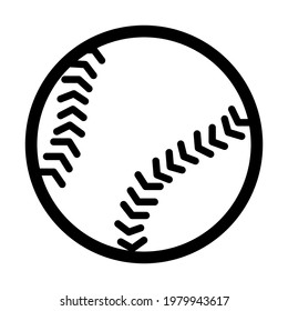 Baseball icon isolated vector illustration. High quality black style vector icon