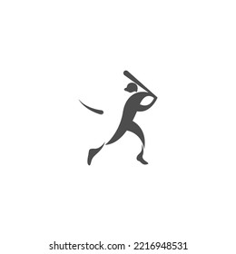 Baseball icon logo design illustration vector