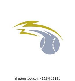 Baseball icon logo design illustration