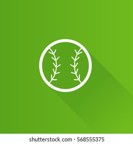 Baseball icon in Metro user interface color style. Sport champion competition