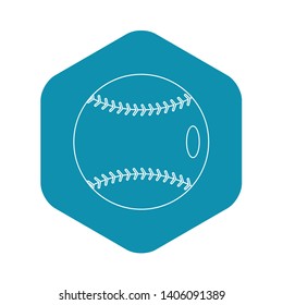 Baseball icon. Outline illustration of baseball vector icon for web