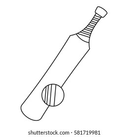 Baseball icon. Outline illustration of baseball vector icon for web