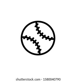 baseball icon outline vector design
