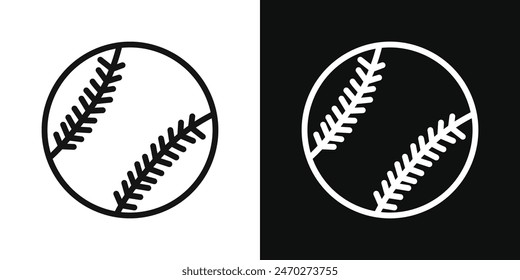 Baseball icon pack. Simple ball vector sign. Cricket ball icon.