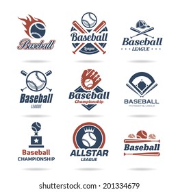 Baseball icon set - 3 - Shutterstock ID 201334679