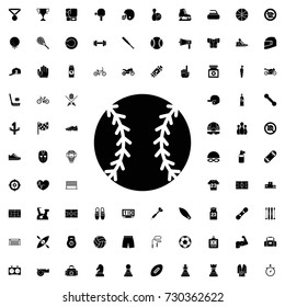 Baseball icon. set of filled sport icons.