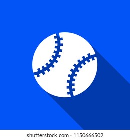 Baseball icon with shadow , vector sign design