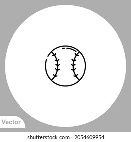 Baseball icon sign vector,Symbol, logo illustration for web and mobile