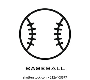 Baseball icon signs