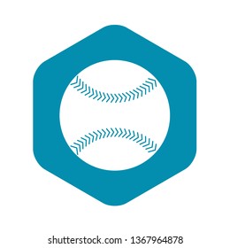 Baseball icon. Simple illustration of baseball vector icon for web