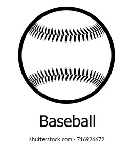 Baseball icon. Simple illustration of baseball vector icon for web