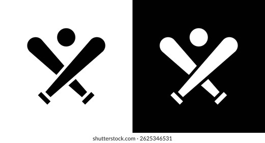 Baseball icon simple line vector. Symbol, logo.