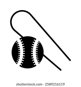 Baseball icon in simple style on a white background vector illustration 