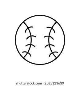 Baseball icon. simple thin line vector icon