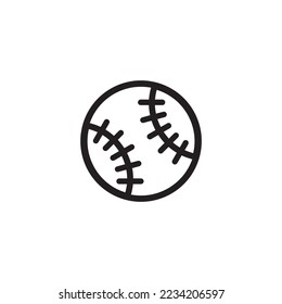 icono de béisbol, vector de icono deportivo