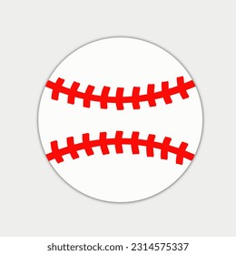 Icono de béisbol. Vector de icono deportivo. Ilustración vectorial plana.