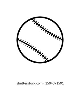 baseball icon in sports line style