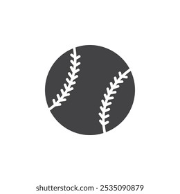 Baseball icon Symbol mark in filled style