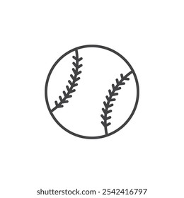 Baseball icon Symbol mark in filled style