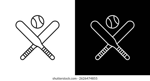 Baseball icon symbol template for graphic and web design