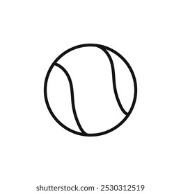 Baseball icon Thin line art isolated