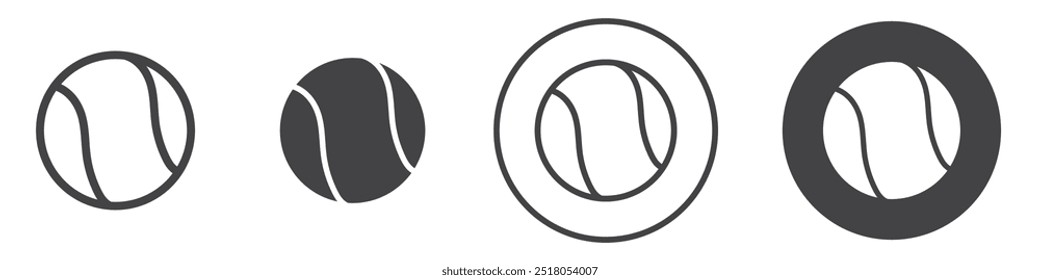 Baseball icon thin line illustration